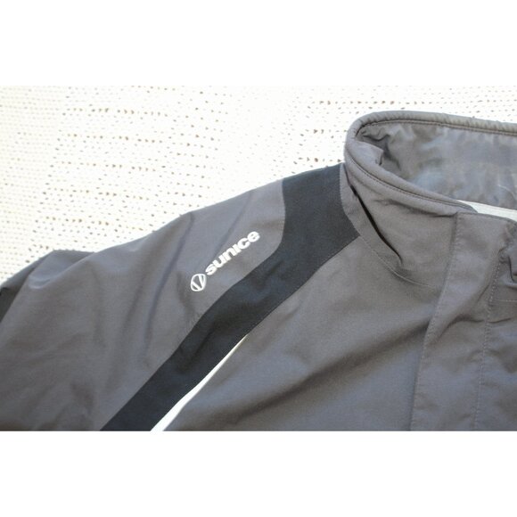 Sunice Typhoon Zephal Men's Gray Waterproof Zip Up Jacket Size XXL Reflective - Picture 7 of 12